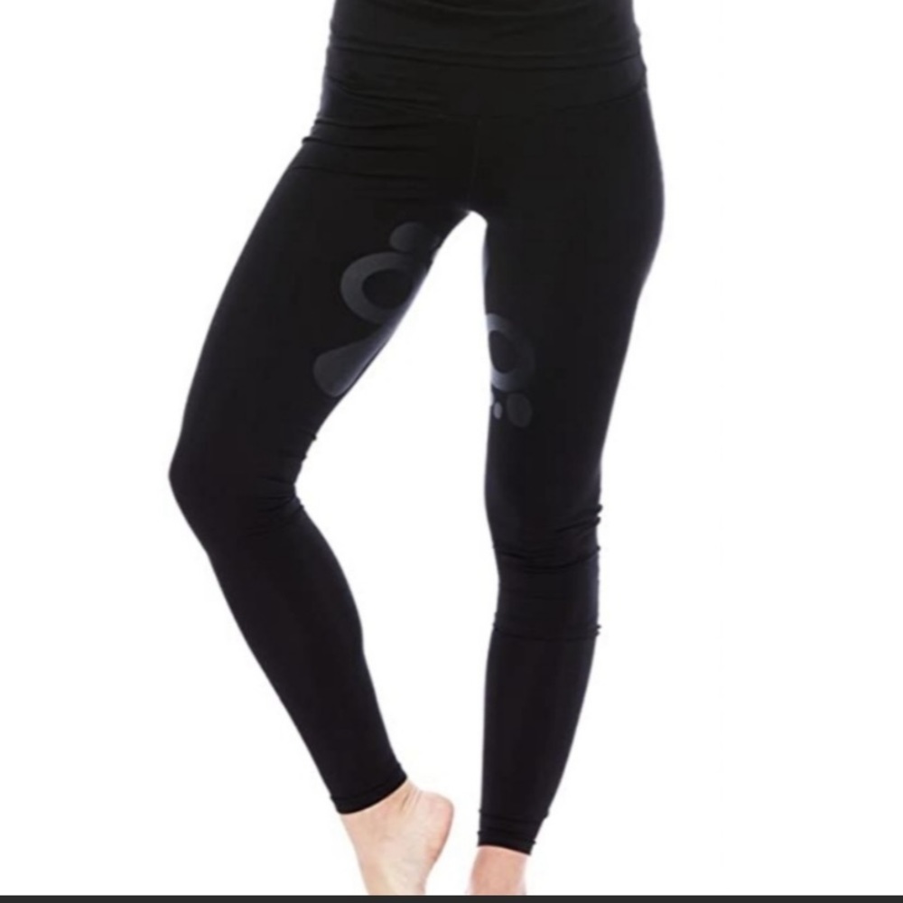 Perfect Balance World DNA Leggings Black High Rise Size Medium